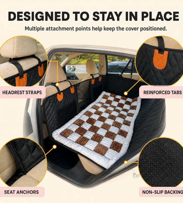 Hard Bottom Dog Car Seat Cover
