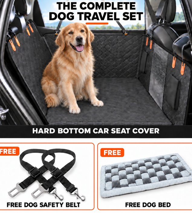 Hard Bottom Dog Car Seat Cover